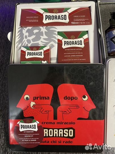 Proraso крем лосьон помазок мыло для бритья