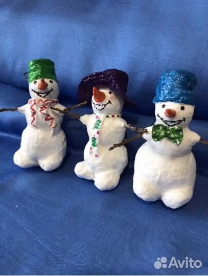 Ёлочные игрушки «Снеговики»