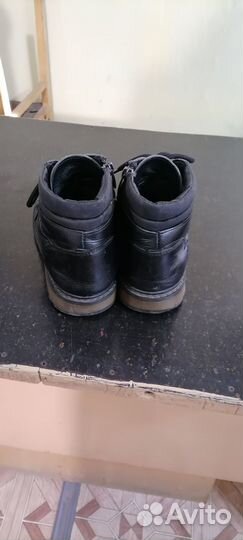 Кожаные зимние ботинки на мальчика