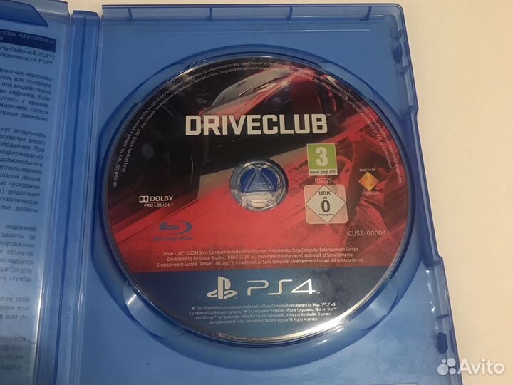Driveclub игра пс4 ps4 гонки