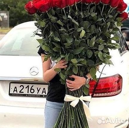 Высокие розы 150 160 170 180 190см доставка Москва
