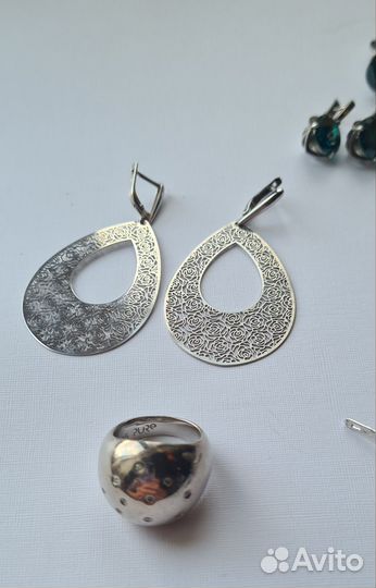 Серьги/ кольца/ подвески серебро
