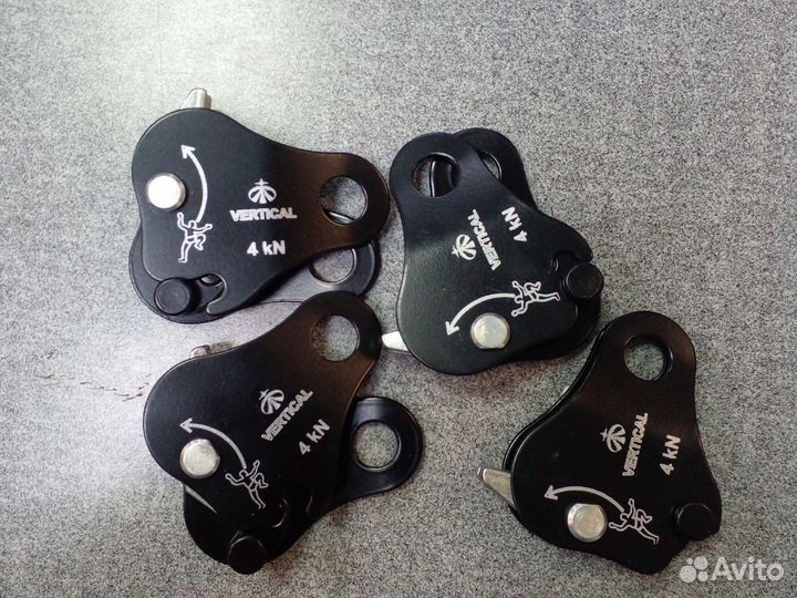 Зажим жля веревки Капля сталь Вертикаль