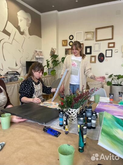 Мастер-классы, рисуем акрилом, текстурной пастой