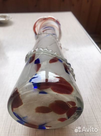 Ваза цветное стекло СССР