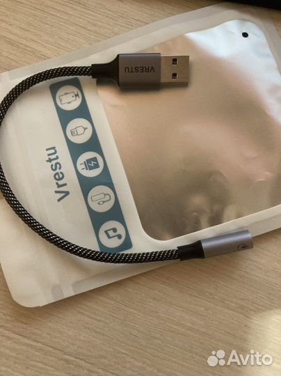 Внешняя звуковая карта переходник Mini jack - USB