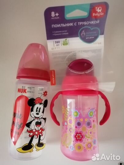 Поильник, бутылочка Nuc, пустышка chicco