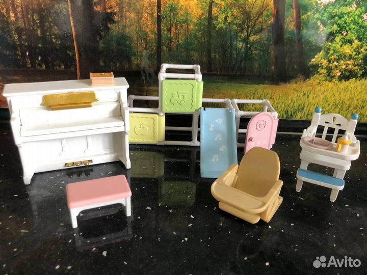 Пианино, игровая, стулья Sylvanian Families за все