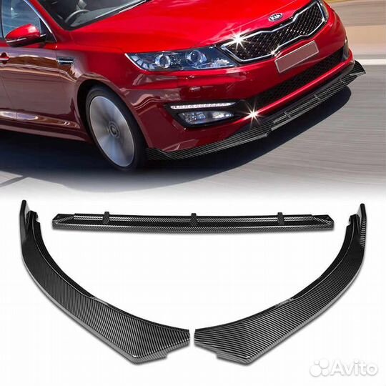 Сплиттер бампера KIA K5 2011-2013/optima 2010-2013