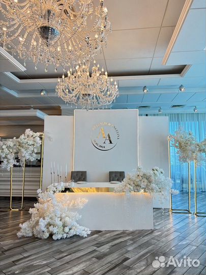 Свадебное оформление зала, банкета
