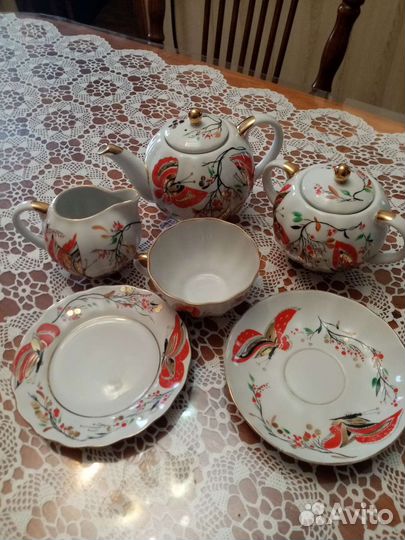 Сервиз чайный бабочки