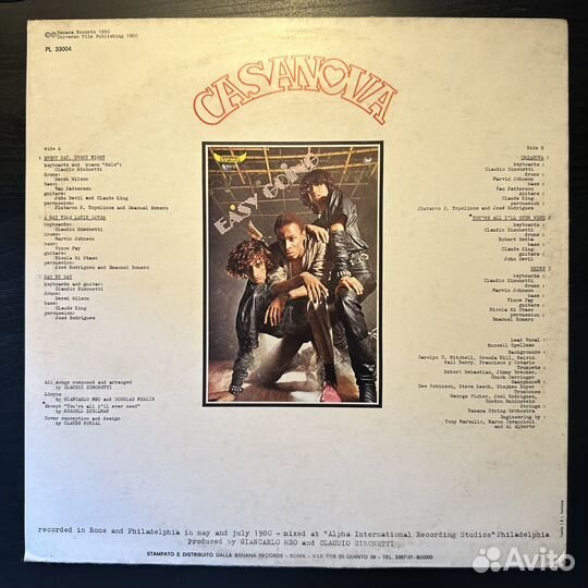 Easy Going – Casanova (Италия 1980г.)