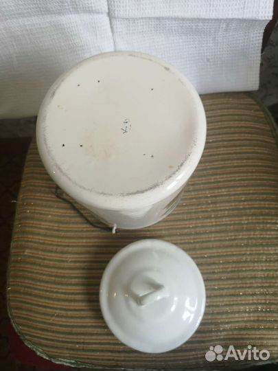 Бидон эмалированный, кастрюля, алюминий, СССР