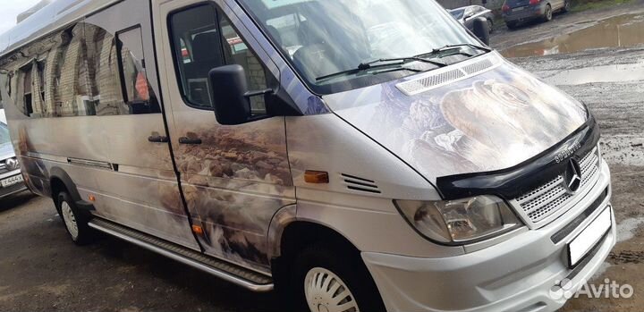 Пороги с листом 42 мм Mercedes Sprinter длинный