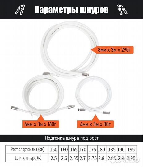 Универсальная скакалка 5billion PRO - набор
