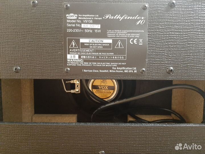 Комбоусилитель VOX Pathfinder 10 для электрогитары