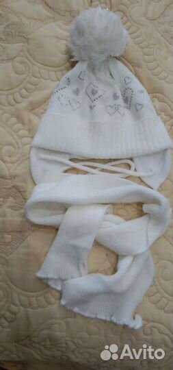 Комплект шапка, шарф