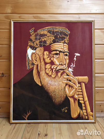 Картина росписью батик