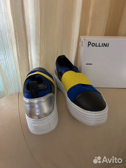 Слипоны женские 39 размер италия Pollini