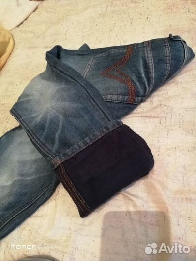 Джинсы на флисе