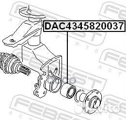 Подшипник ступицы audi A4/avant 1995-2001 RDW