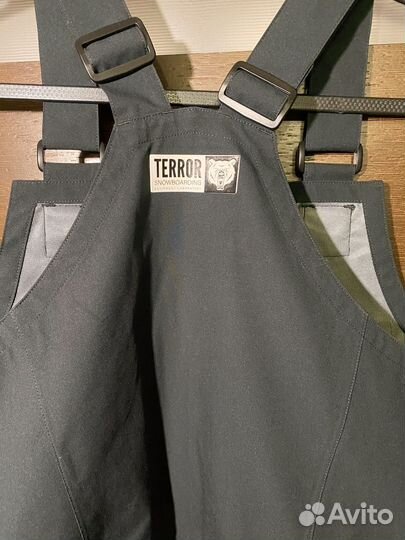 Полукомбинезон BIB Terror high performance black S