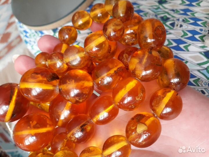 Янтарные бусы СССР
