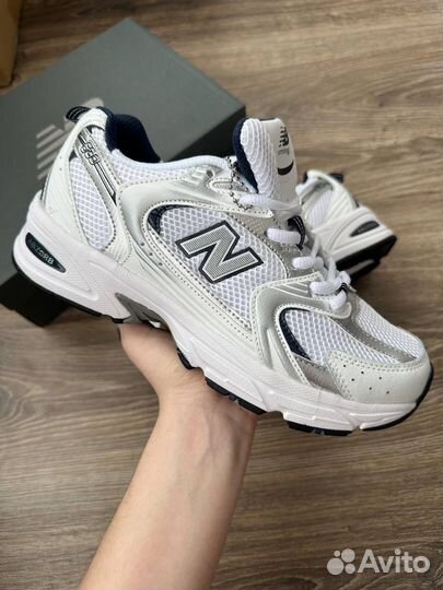 Кроссовки New balance 530 white silver navy