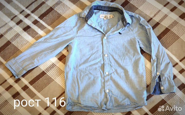 Куртка, джинсы, футболка, шорты, рубашка 116