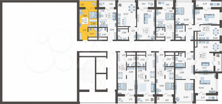 Квартира-студия, 18,1 м², 19/19 эт.
