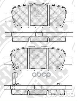 Колодки тормозные дисковые зад PN2466 NiBK