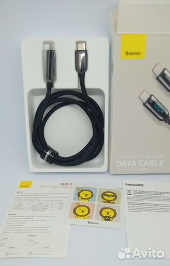 Baseus USB кабель type-c с дисплеем 100w