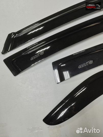 Дефлекторы на двери Kia Rio II