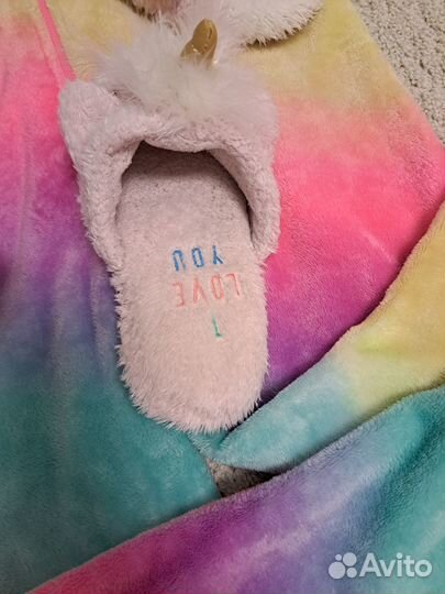 Кигуруми единорожка 140 + тапочки 34