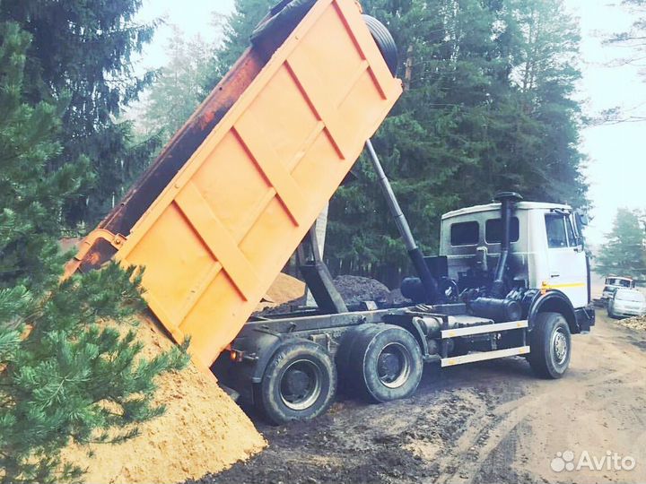 Песок карьерный с доставкой