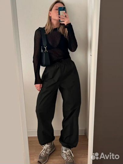 Брюки карго y2k женские размер M-L