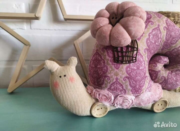 Интерьерная игрушка улитка Тильда