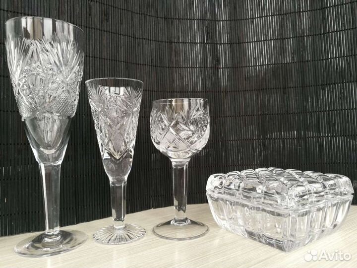 Хрусталь - Фужеры, бокалы, рюмки СССР