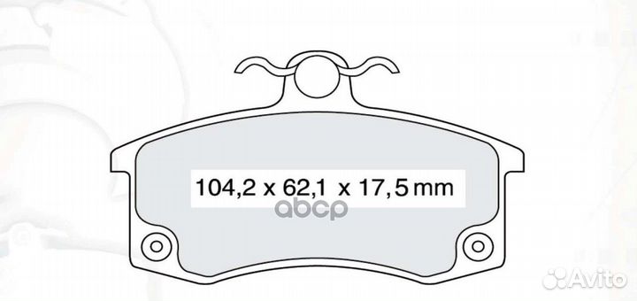 Колодки дискового тормоза передние D140SM DAfmi