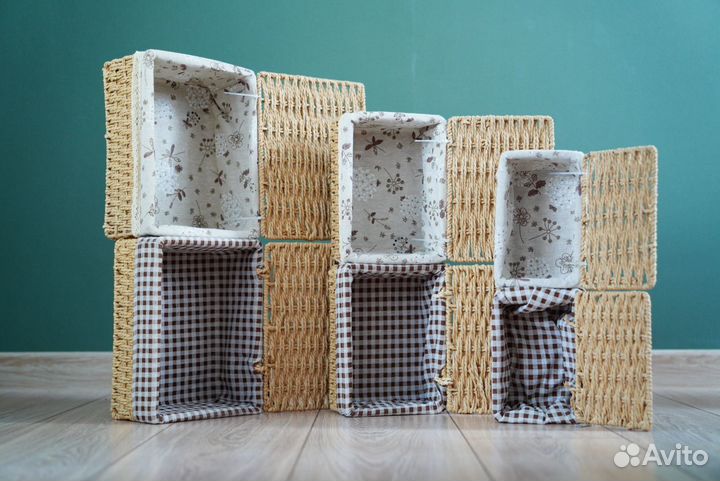 Корзина для хранения. Набор корзин 3 штуки