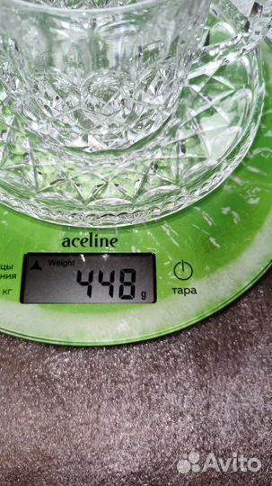 Чашки хрусталь Богемия Чехия