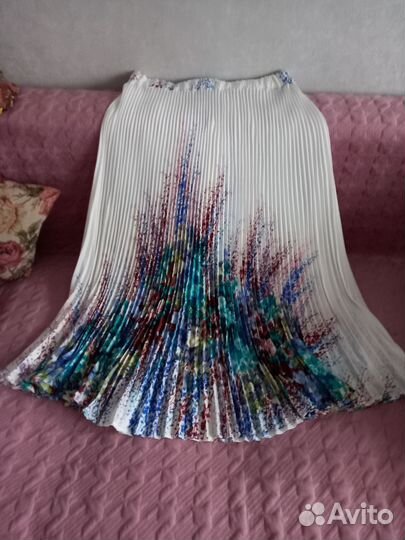 Юбка длинная плиссе