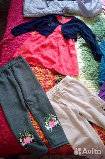Детские вещи на девочку пакетом 104-110