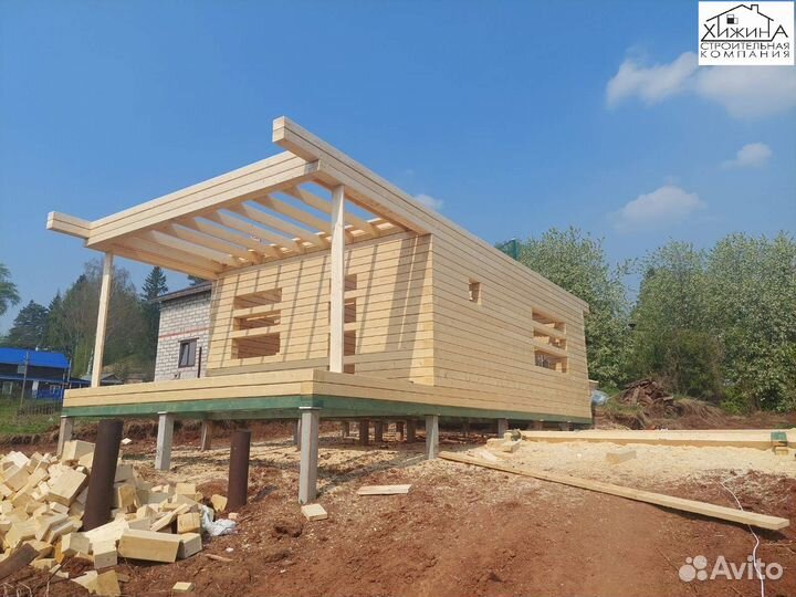Дома срубы 6х9 1 этаж из бруса строительство