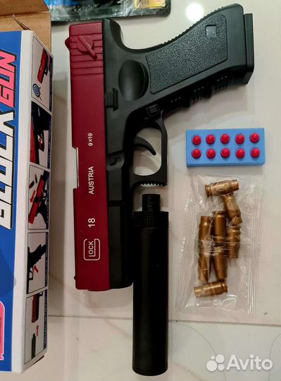 Пистолет glock/глок на мягких пулях