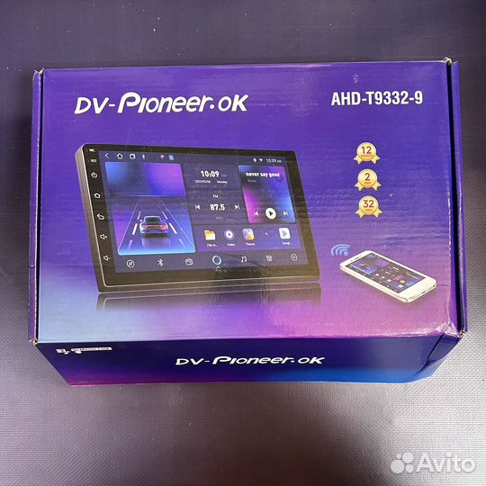 Автомагнитола сенсорная DV-Pioneer.ok AHD-Т9332-9