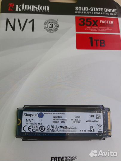 Накопитель Kingston NVI 1Tb M2