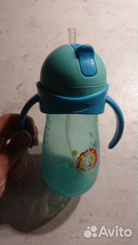 Стаканчик непроливайка для детей с трубочкой