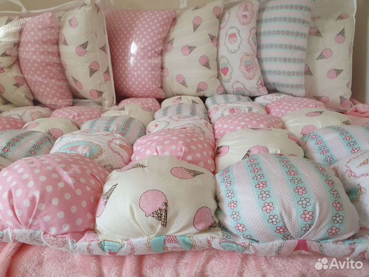 Одеяло бонбон с бортиками комплект