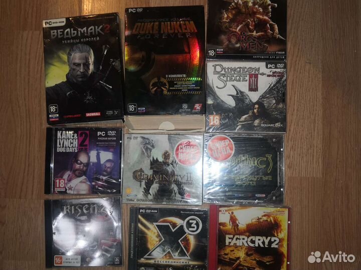 Игры в упаковке risen,Duke nukem forever, ведьмак